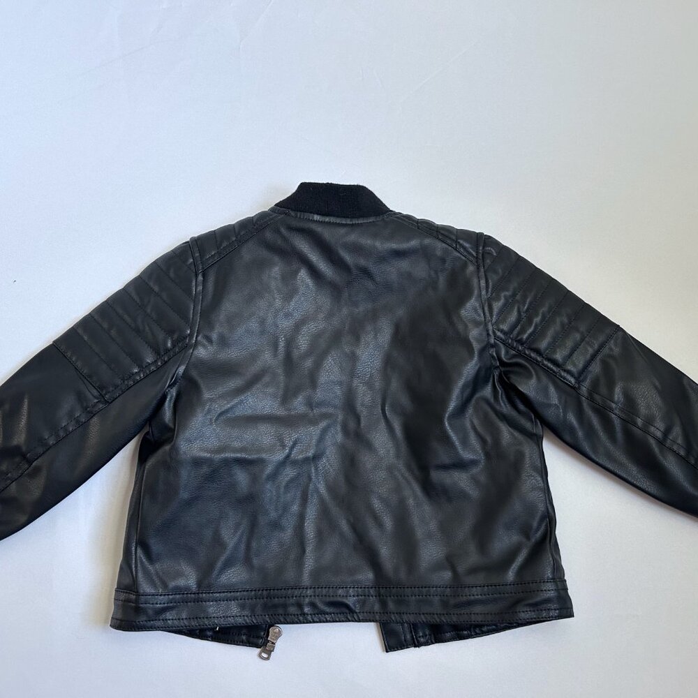 EUC: H&M Black Leather Jacket - Kids - EUR 98/ 3T- Very nice - Picture 5 of 6